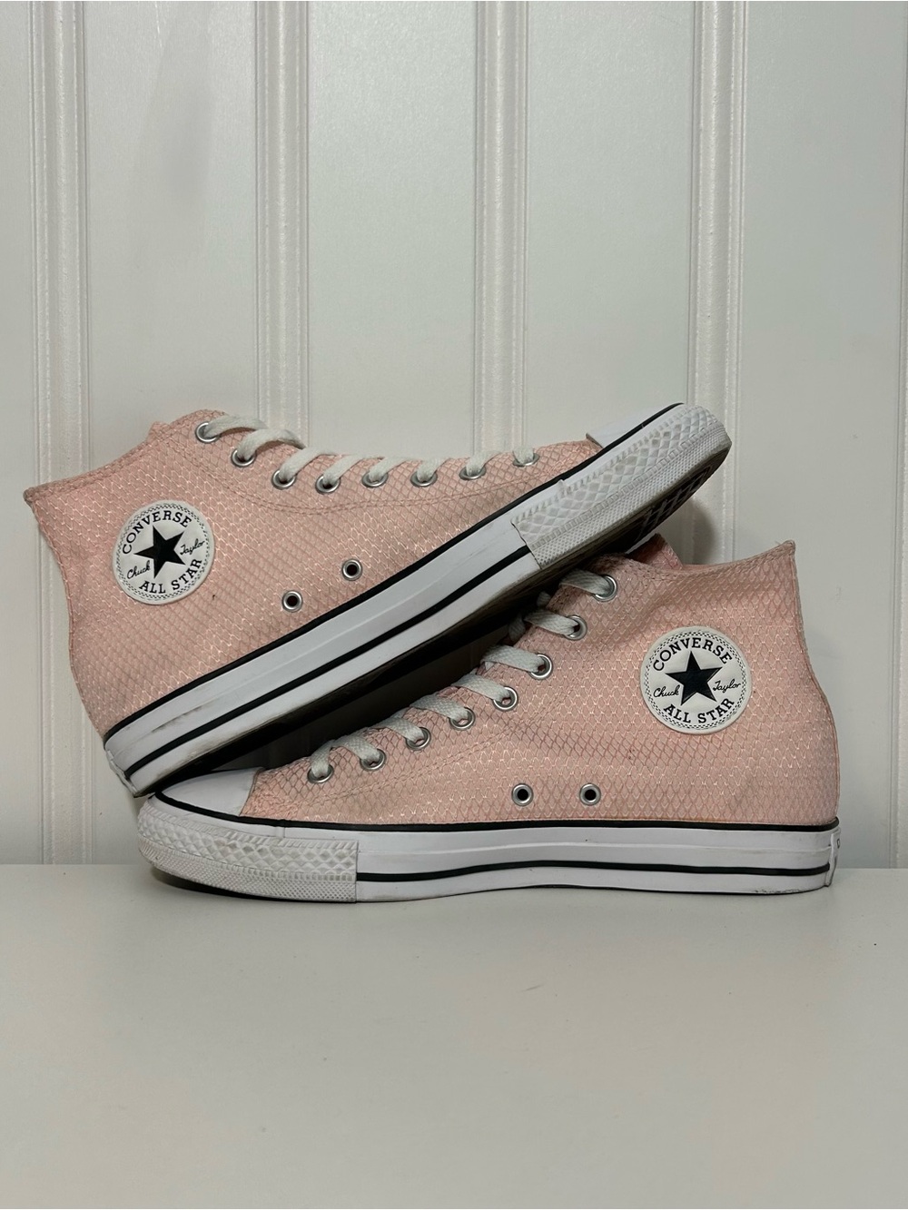 Converse ctas hi mermaid light pink scale waffle